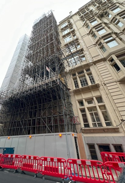 savoy hotel scaffold design london