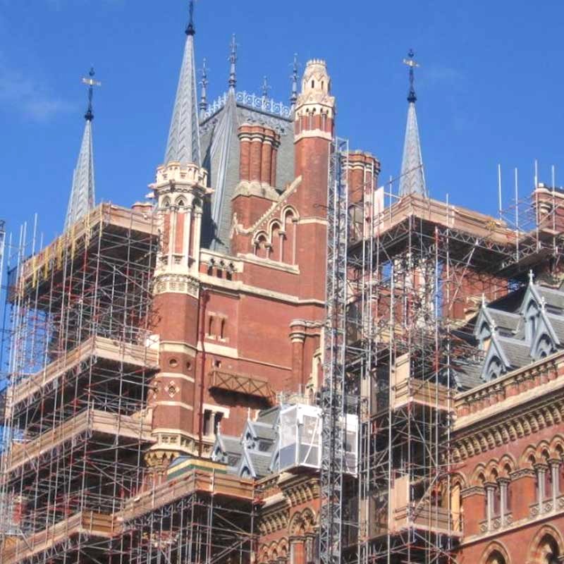 Scaffold design on Kings Cross Station London